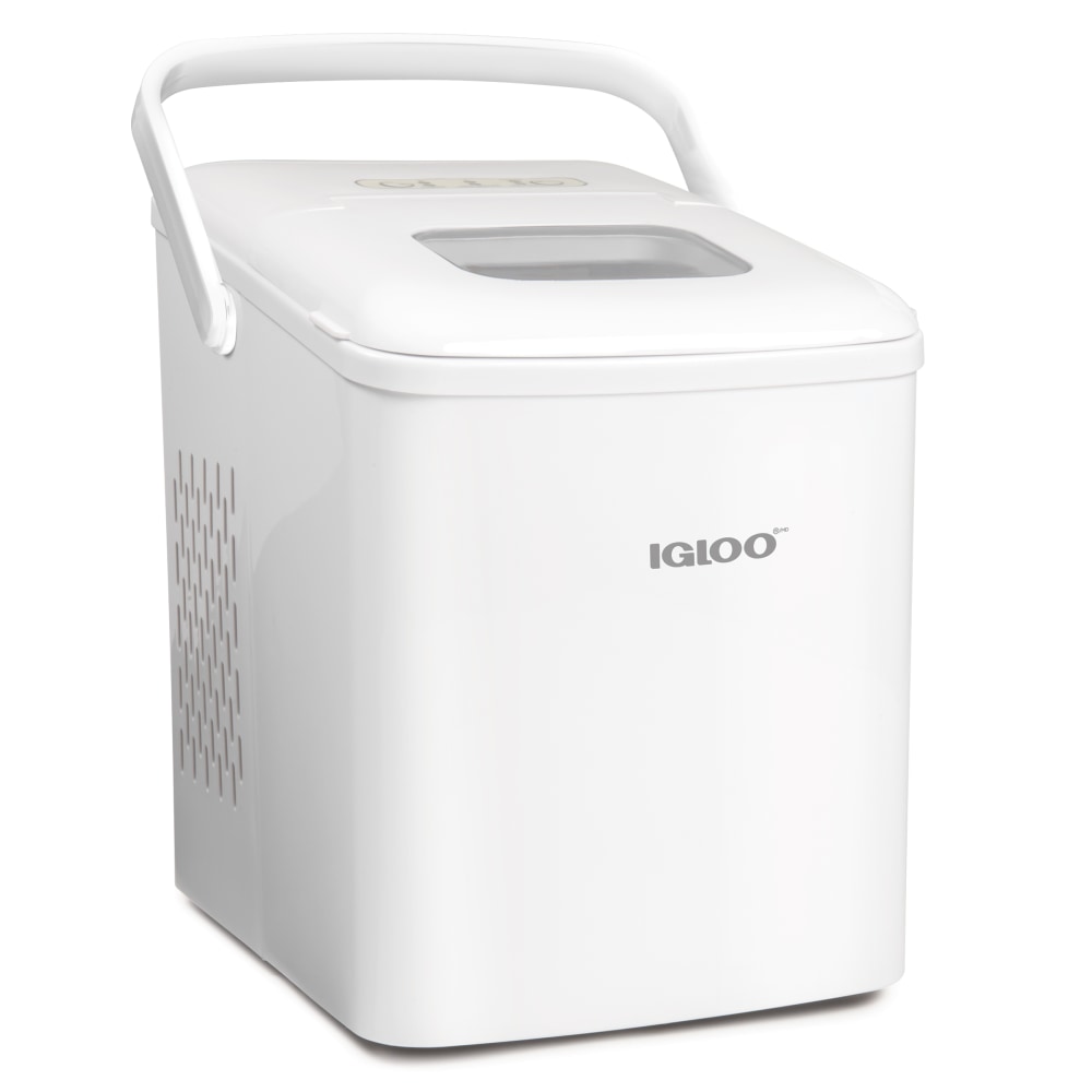 Igloo IGLICEB26HNWH 26 Lb Self-Cleaning Ice Maker, White MPN:810061702993
