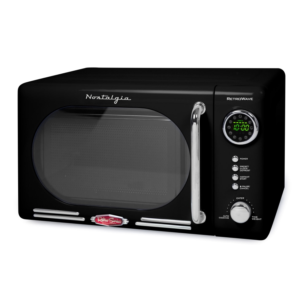 Nostalgia NRMO7BK6A Retro Microwave, 0.7 Cu. Ft., Black MPN:810061705031
