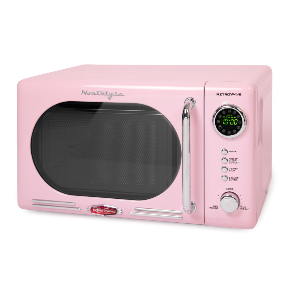 Nostalgia NRMO7PK6A Retro Microwave, 0.7 Cu. Ft., Pink MPN:810061705079