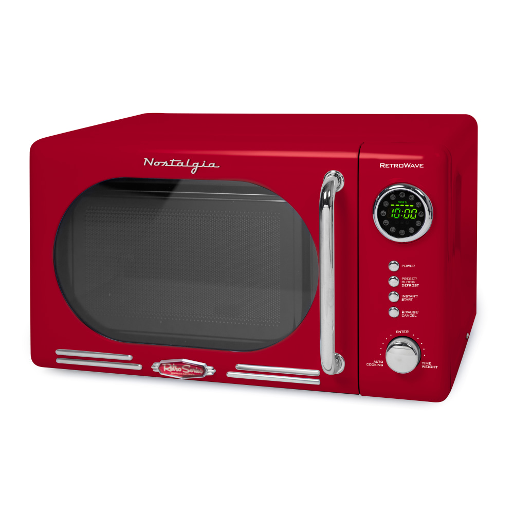 Nostalgia NRMO7RD6A Retro Microwave, 0.7 Cu. Ft., Red MPN:810061705086