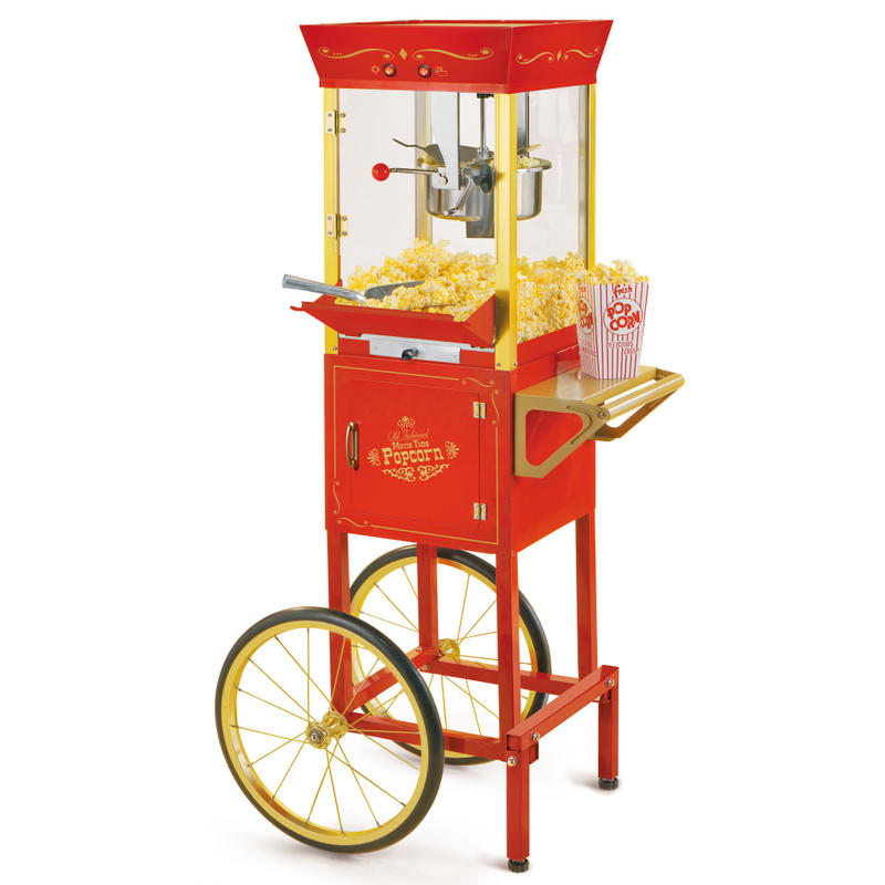 Nostalgia Electrics CCP510 Vintage Commercial Popcorn Cart, Red MPN:CCP510