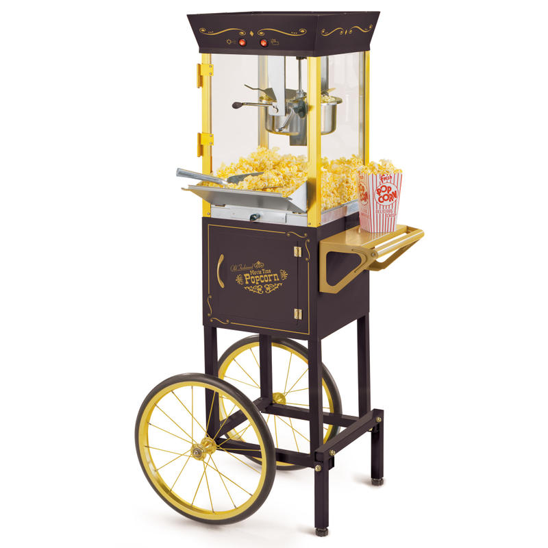 Nostalgia Electrics CCP510 Vintage Commercial Popcorn Cart, Black MPN:CCP510BK