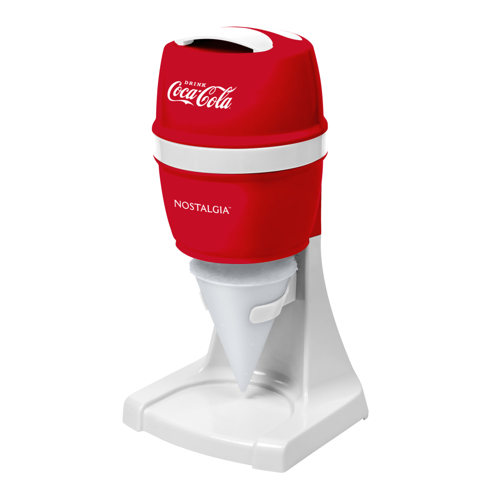 Coca-Cola CKESHVICE2CR Electric Shaved Ice & Snow Cone Maker, 6-1/4in x 12-15/16in, Red MPN:CKESHVICE2CR