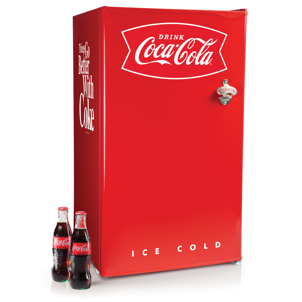 Coca-Cola 3.2 Cu. Ft. Refrigerator With Freezer, Red MPN:CKRF32CR