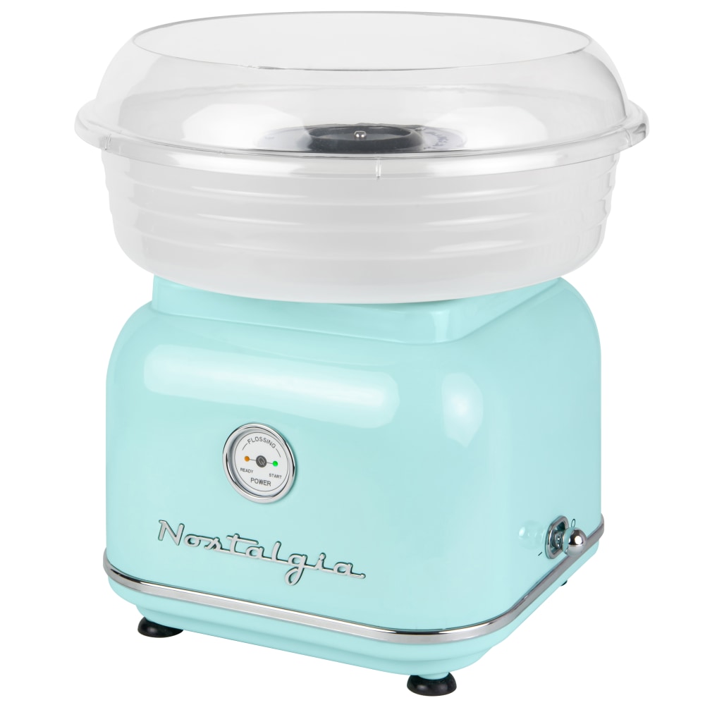 Nostalgia Electrics Classic Retro Hard & Sugar-Free Candy Cotton Candy Maker, Aqua MPN:CLCM8AQ