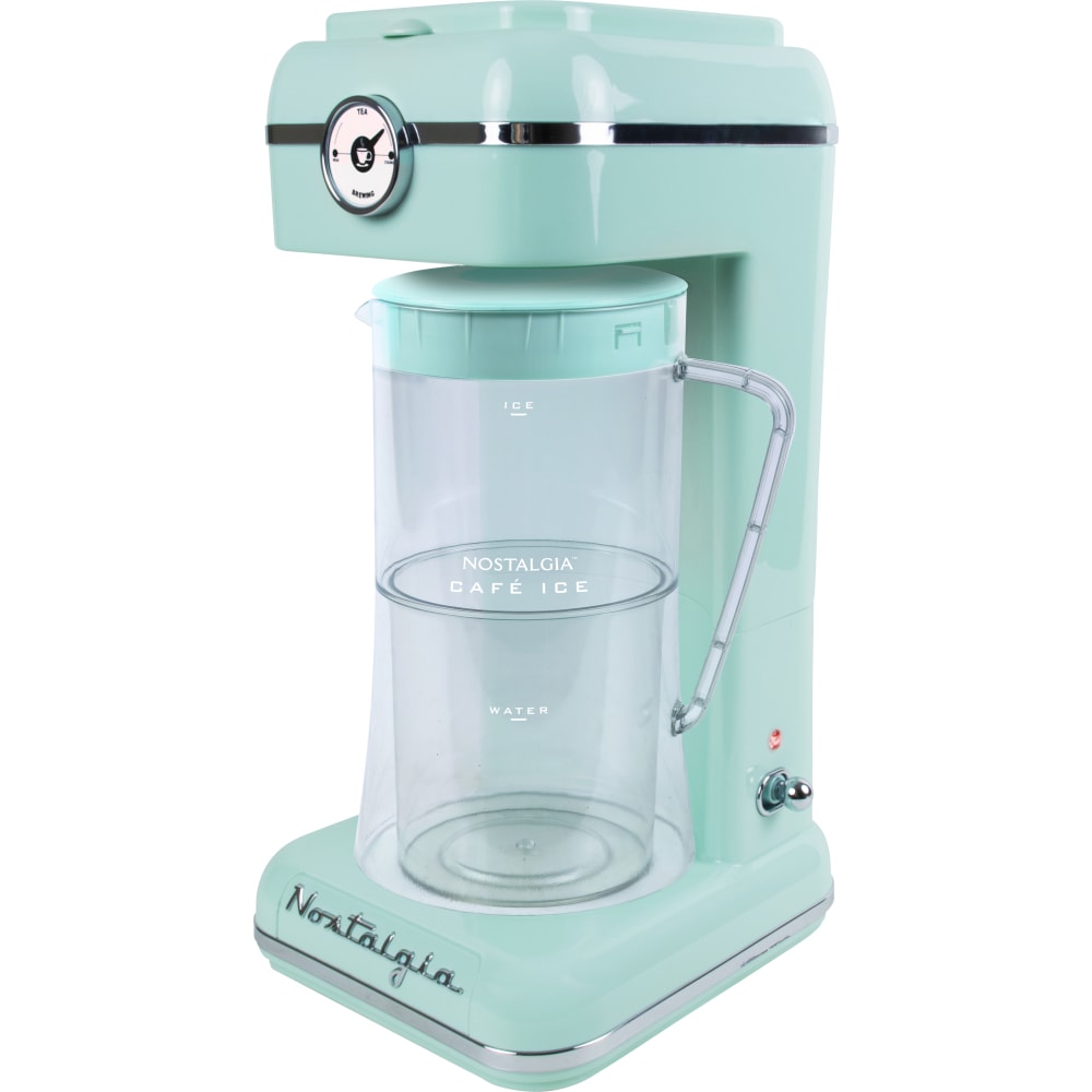 Nostalgia Electrics Classic Retro 3 Qt Iced Tea & Coffee Brewing System With Plastic Pitcher, Aqua MPN:CLIT3PLSAQ