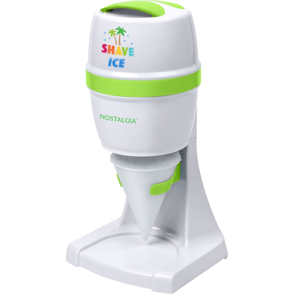 Nostalgia Electrics Electric Shave Ice & Snow Cone Maker, White/Green MPN:ESHVICE2HSI