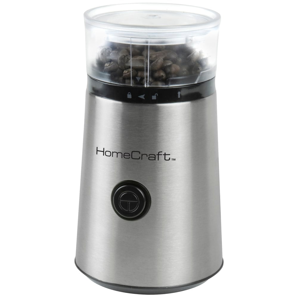 HomeCraft HCCG1SS 12-Cup Coffee Grinder, Silver MPN:HCCG1SS
