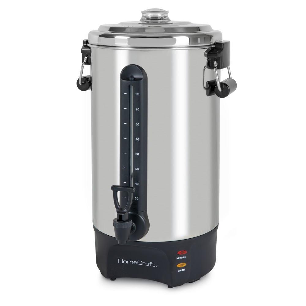 Nostalgia Electrics HomeCraft Quick-Brewing 1, 500-Watt Automatic 100-Cup Coffee Urn, Stainless Steel MPN:HCCU100SS