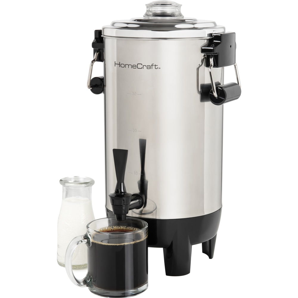 Nostalgia Electrics HomeCraft Quick-Brewing 1, 000-Watt Automatic 30-Cup Coffee Urn, Stainless Steel MPN:HCCU30SS