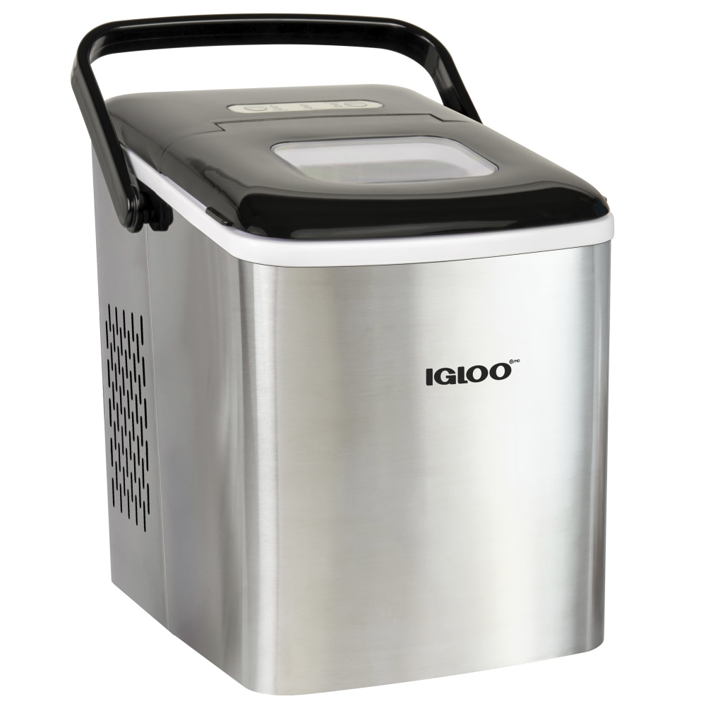 Igloo Self-Cleaning Portable Counter-Top Ice Maker Machine, Silver MPN:IGLICEB26HNSS