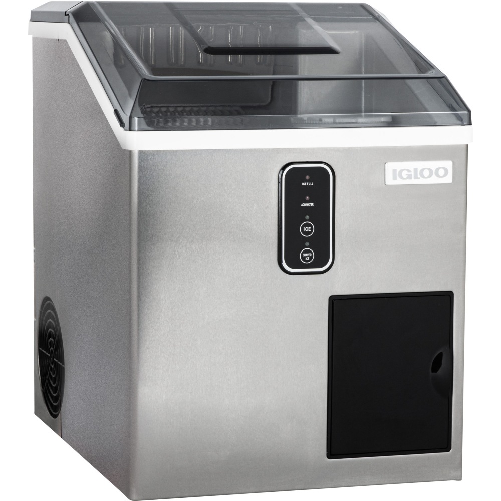 Igloo 44 Lb Ice Maker And Dispensing Ice Shaver, Silver MPN:IGLICEBDC44SS