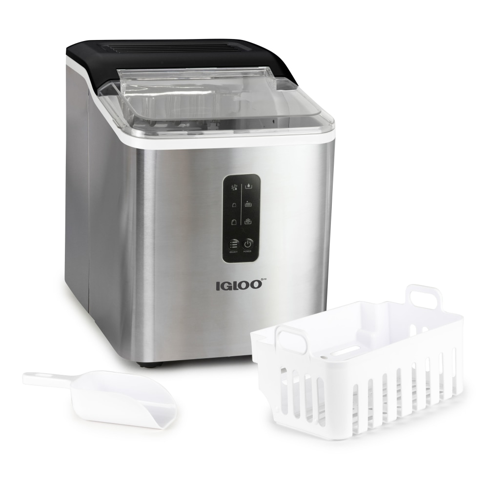 Igloo Automatic Self-Cleaning 26 Lb Ice Maker, Silver MPN:IGLICEBSC26SS