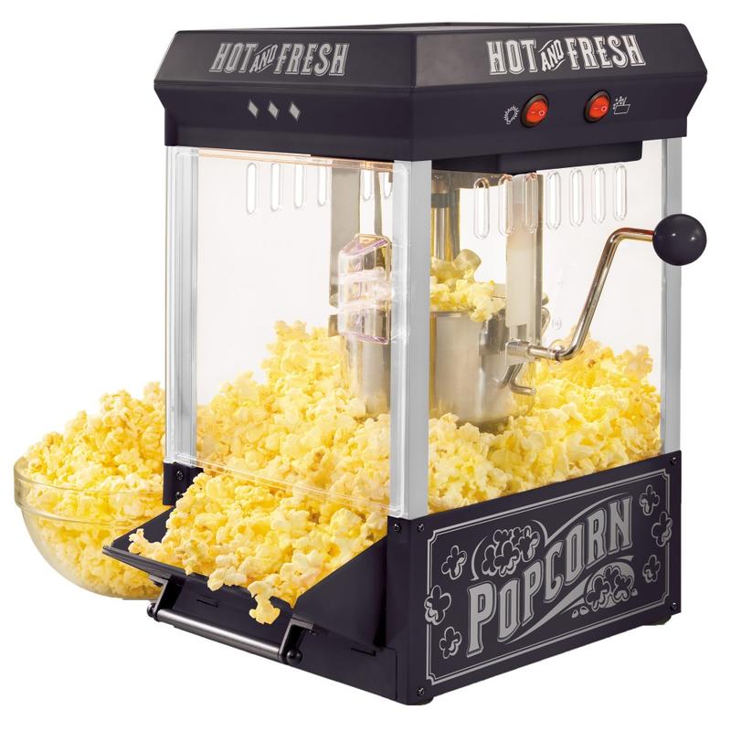 Nostalgia Electrics Tabletop Vintage Kettle Popcorn Maker, Black MPN:KPM220BK