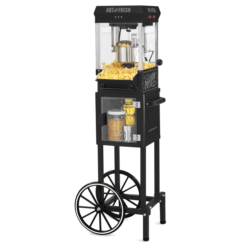 Nostalgia Electrics Vintage Popcorn Cart, Black MPN:KPM220CTBK
