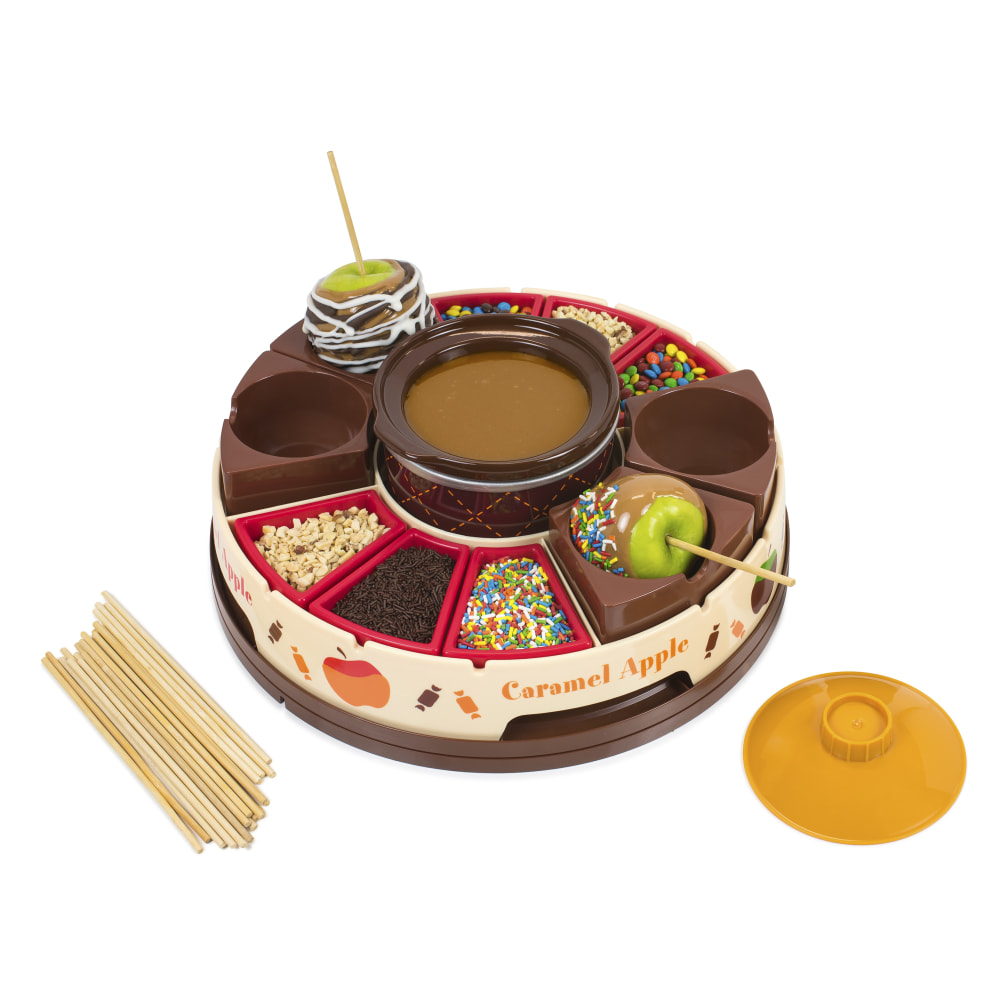 Nostalgia Electrics NCCA5 Caramel & Chocolate Apple Maker, 6-1/2in x 14in MPN:NCCA5