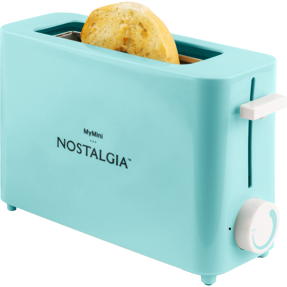 Nostalgia MyMini NMSST1AQ Single Slice Toaster, Aqua MPN:NMSST1AQ