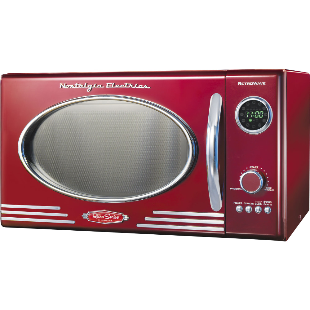 Nostalgia Retro Microwave, 0.9 Cu. Ft., Red MPN:NRMO9RR