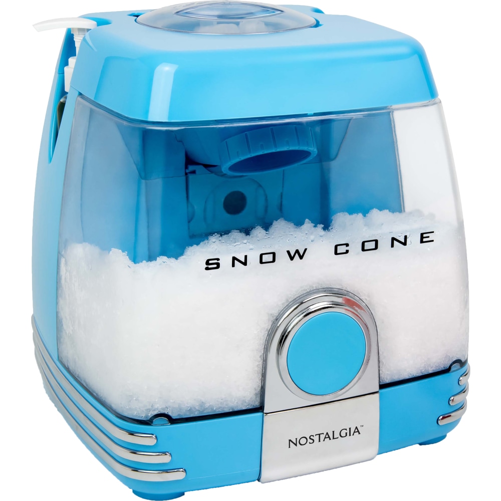 Nostalgia NSC7BL Snow Cone Maker, 12in x 13in, Blue MPN:NSC7BL