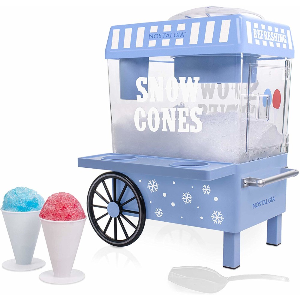 Nostalgia Snow Cone Maker, 10-1/2in X 15-1/2in, Blue MPN:NSCM525BL