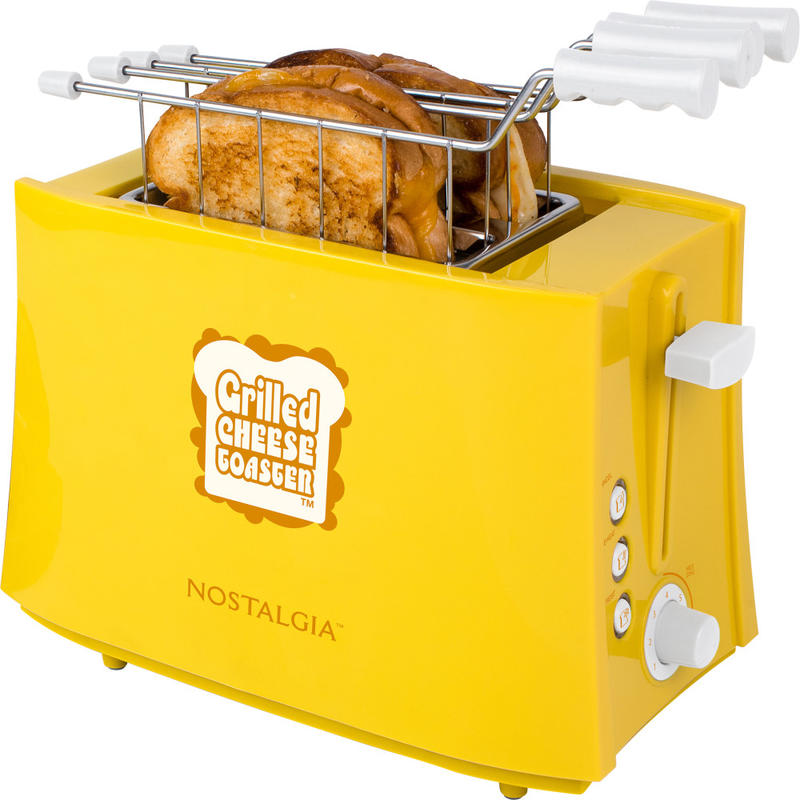 Nostalgia Electrics 2-Slice Grilled Cheese Toaster, Yellow MPN:NTCS2YW