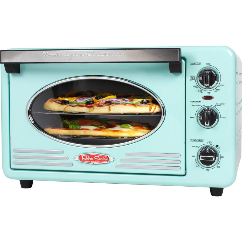 Nostalgia Electrics Retro 12-Slice Convection Toaster Oven, Aqua MPN:RTOV2AQ