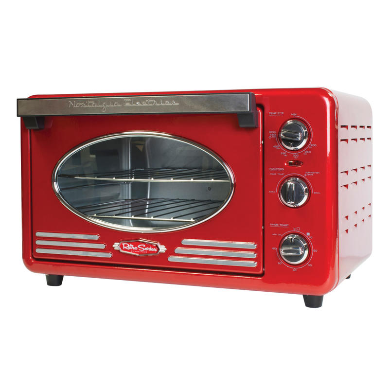 Nostalgia Electrics Retro 12-Slice Convection Toaster Oven, Retro Red MPN:RTOV2RR