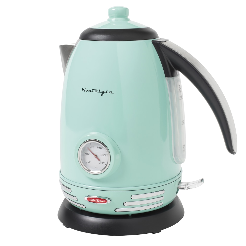 Nostalgia Electrics Retro 1.7 L Stainless Steel Electric Water Kettle, Aqua MPN:WK17AQ