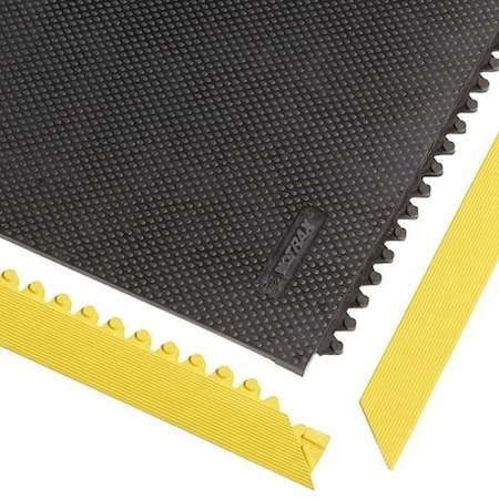 Male Mat Ramp Border, Rubber, 2 in W x 3 ft L, 1/2 in Thick MPN:041M0003YL