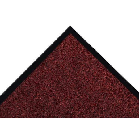 Entrance Mat, Polypropylene, 5/16 in Thick, Red/Black, 3 ft W x 4 ft L MPN:130S0034RB