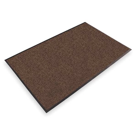 Entrance Mat, Polypropylene, 5/16 in Thick, Brown, 4 ft W x 6 ft L MPN:130S0046DB