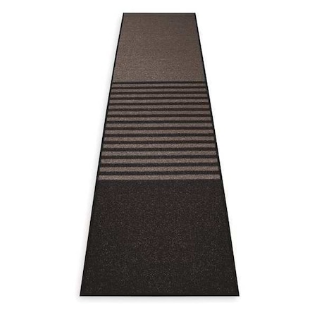 Entrance Runner, Polypropylene, 3/8 in Thick, Black, 3 ft W x 12 ft L MPN:137S0312BL