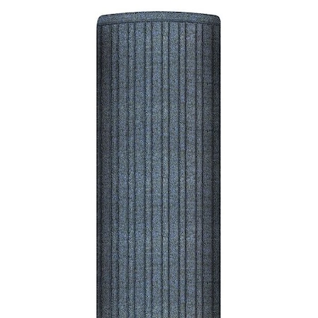 Entrance Mat, Polypropylene, 3/8 in Thick, Blue, 4 ft W x 10 ft L MPN:161S0410BU