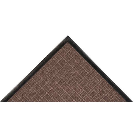 Entrance Mat, Polypropylene, 3/8 in Thick, Brown, 2 ft W x 3 ft L MPN:167S0023BR