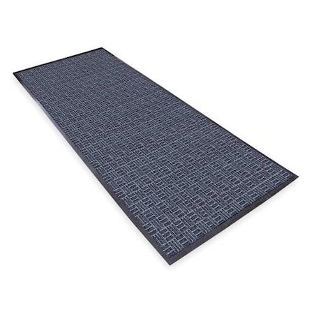 Entrance Mat, Polypropylene, 3/8 in Thick, Blue, 4 ft W x 6 ft L MPN:167S0046BU
