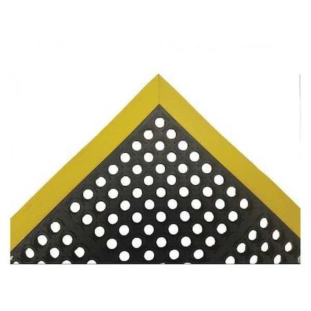 Antifatigue Mat, Rubber, Drainage Holes, 40 in W x 64 in L, Black MPN:34L281