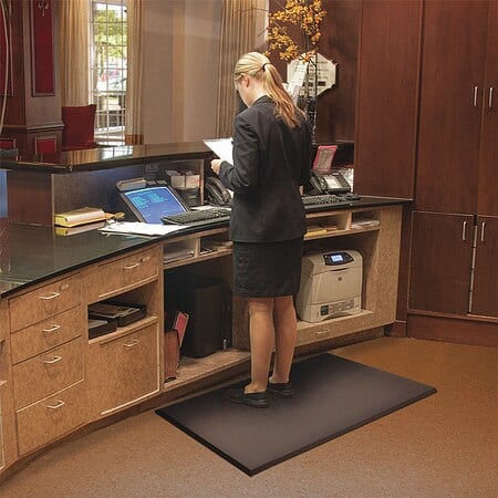 Antifatigue Mat, 75 ft. L x 4 ft. W, 3/4