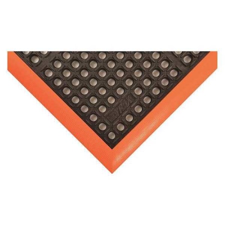 Antifatigue Mat, 10 ft L x 3 ft W, 3/4 in Thickness, Rubber, Mini-Diamond Studded Top, Black MPN:514S4124OB