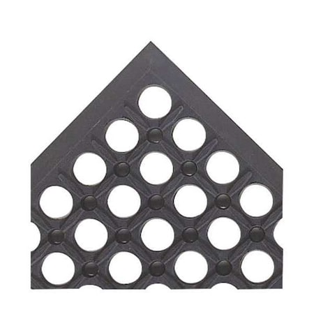 Antifatigue Mat, 10 ft L x 3 ft W, 1/2 in Thickness, Rubber, Mini-Diamond Studded Top, Black MPN:619S0310BL