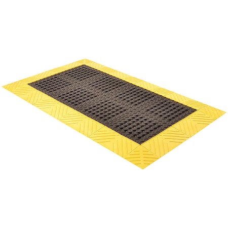 Interlocking Drainage Runner, 3 ft W x PVC, Black MPN:620S0310BY