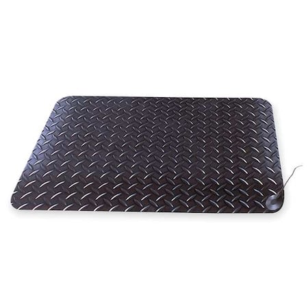 Black Static Dissipative Mat, 14 mm Thick, Vinyl Laminate MPN:826S0023BL-RS