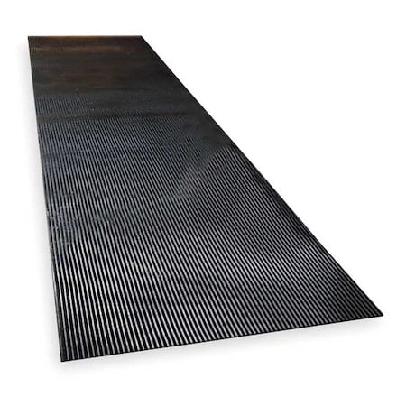 Black Switchboard Runner, 1/4 in Thick, Vinyl MPN:830C0036-12