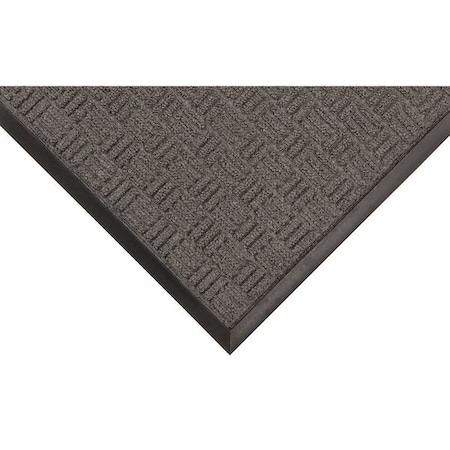 Entrance Mat, Polypropylene, 3/8 in Thick, Charcoal, 3 ft W x 4 ft L MPN:8DYD4