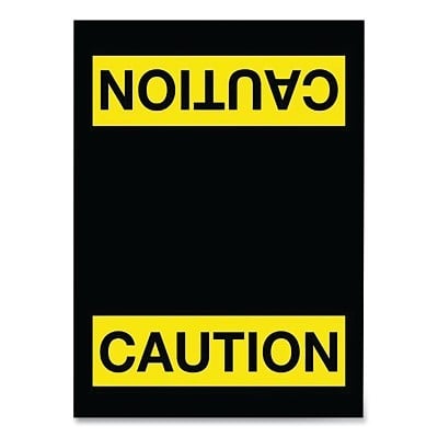 194 Caution Vertical 4X6BLACK MPN:194SCA46BL