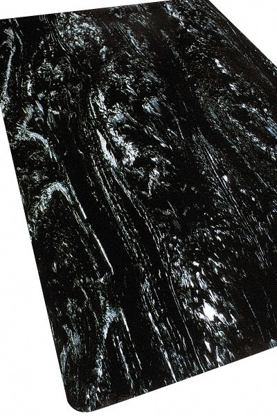 Anti-Fatigue Mat: 3' Long, 2' Wide, 1/2 Thick, CFR Rubber, Beveled Edges, Light-Duty MPN:470S2436BL