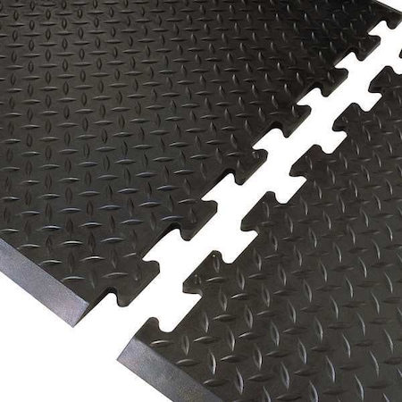 MAT545 Diamond Top Interlock End 28X31 Black MPN:545E2831BL