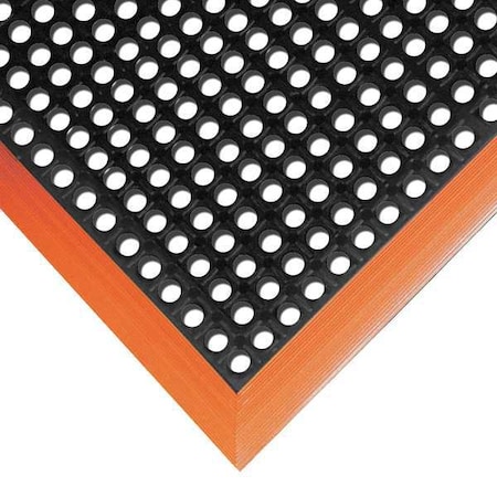 MAT549 Safety Stance 3-Side 26X40 Black/Orange MPN:549S2640OB
