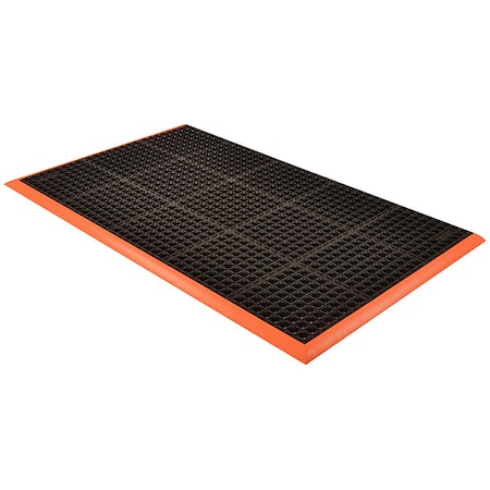 MAT549 Safety Stance 4-Side 40X64 Black/Orange MPN:549S4064OB