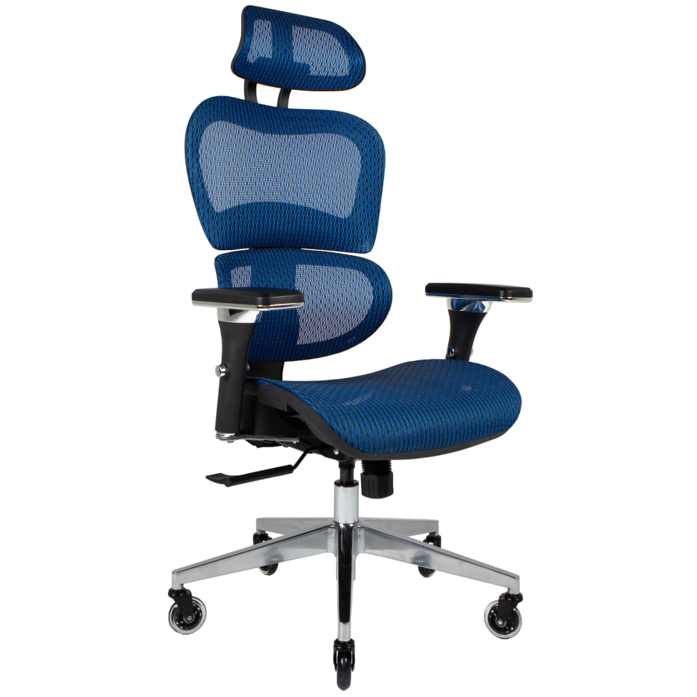 Nouhaus Ergo3D Ergonomic Fabric High-Back Office Chair, Brilliant Blue MPN:NHO-0001BU-V2