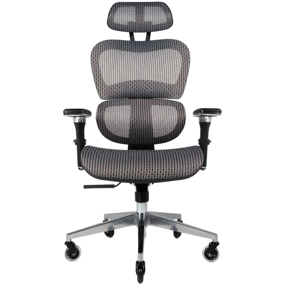 Nouhaus Ergo3D Ergonomic Fabric High-Back Office Chair, Silver Gray MPN:NHO-0001GR-V2